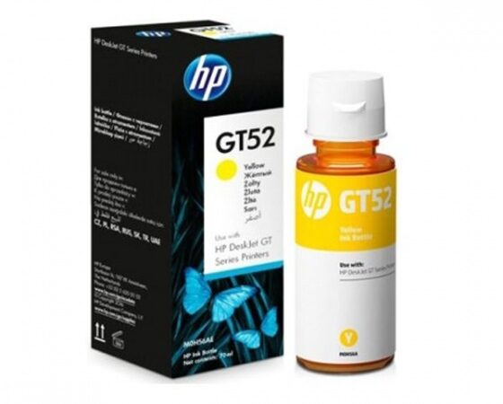 hp gt52 yellow original ink bottle 70ml 8 000 strana