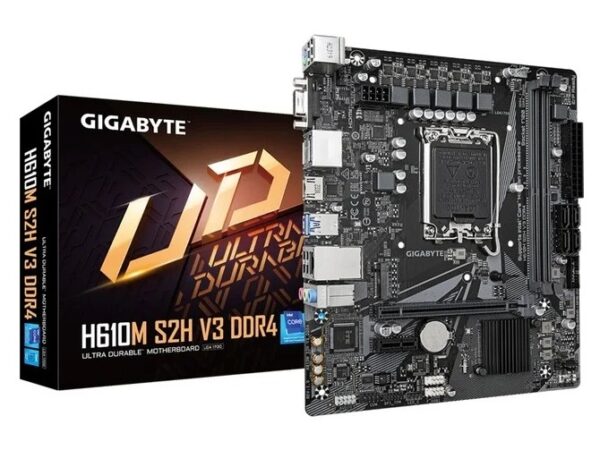 gigabyte h610m s2h v3 ddr4lga1700 2xddr4 m2 4xsata6xusb hdmi 2xdp dvi vga89816